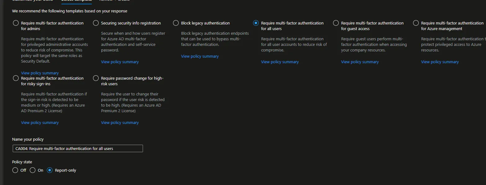Conditional Access Templates are Coming in Hot