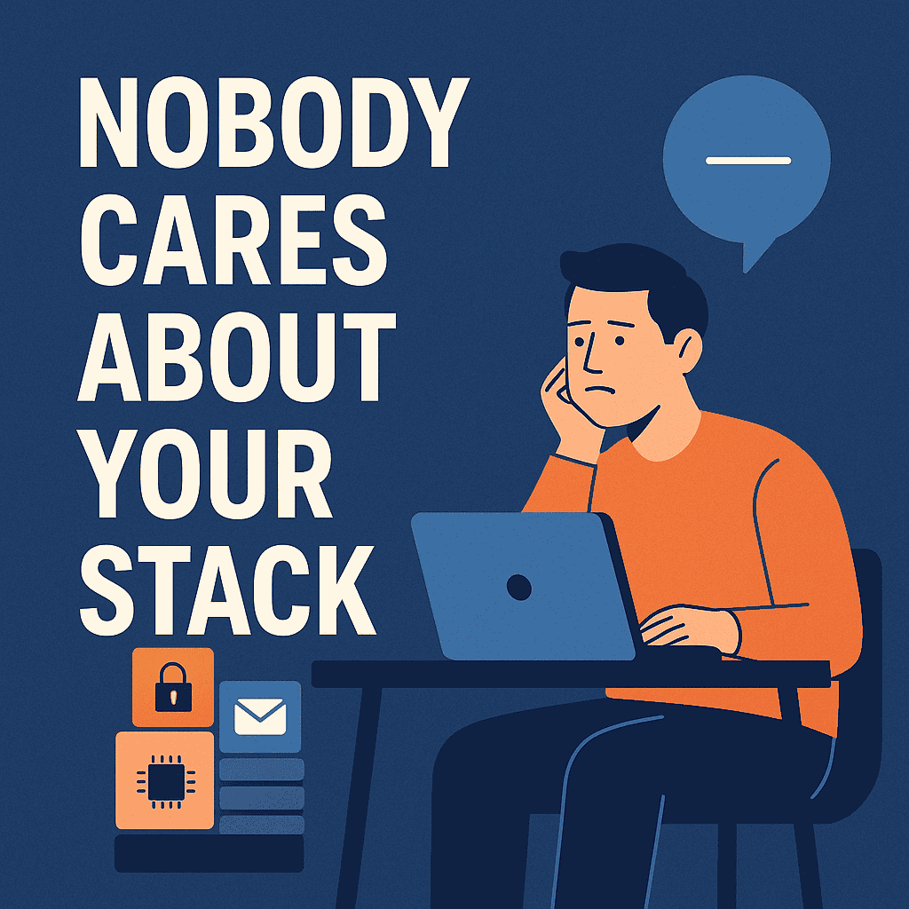 Nobody Cares About Your Tech Stack